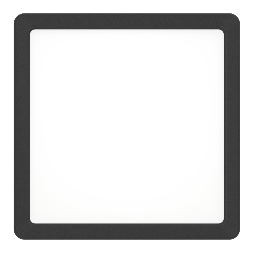 Eglo - LED plafondlamp voor badkamer, 10,5W/230V, 2700/4000/6500K, 22x22 cm, IP44, zwart