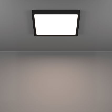 Eglo - LED-plafondlamp voor de badkamer LED/13W/230V 2700/4000/6500K 29x29 cm IP44 zwart