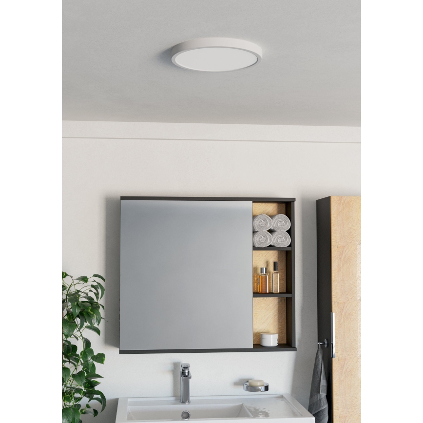 Eglo - LED-plafondlamp voor badkamer LED/14,2W/230V 2700/4000/6500K Ø 27,8 cm IP44 wit