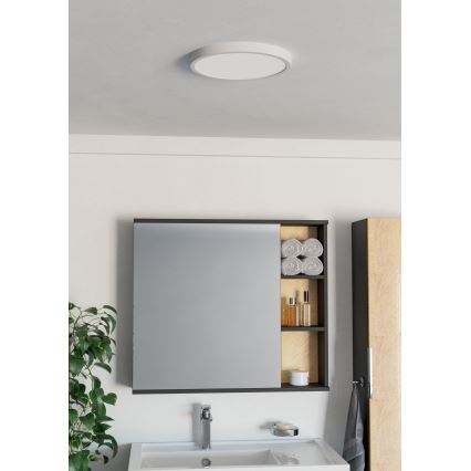 Eglo - LED plafondlamp voor badkamer LED/14,2W/230V Ø 27,8 cm IP44 wit