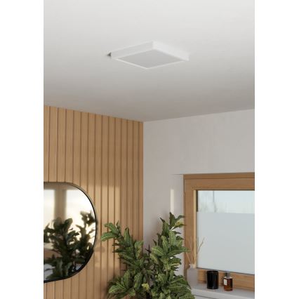 Eglo - LED plafondlamp voor badkamer LED/10,5W/230V 2700/4000/6500K 22x22 cm IP44 wit