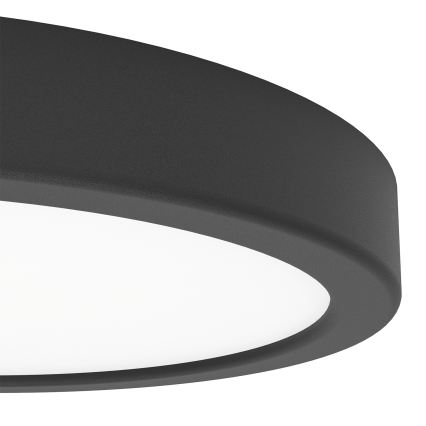 Eglo - LED RGBW dimbare plafondlamp voor badkamer LED/11,2W/230V 2700-6500K Ø 21,1 cm IP44 zwart