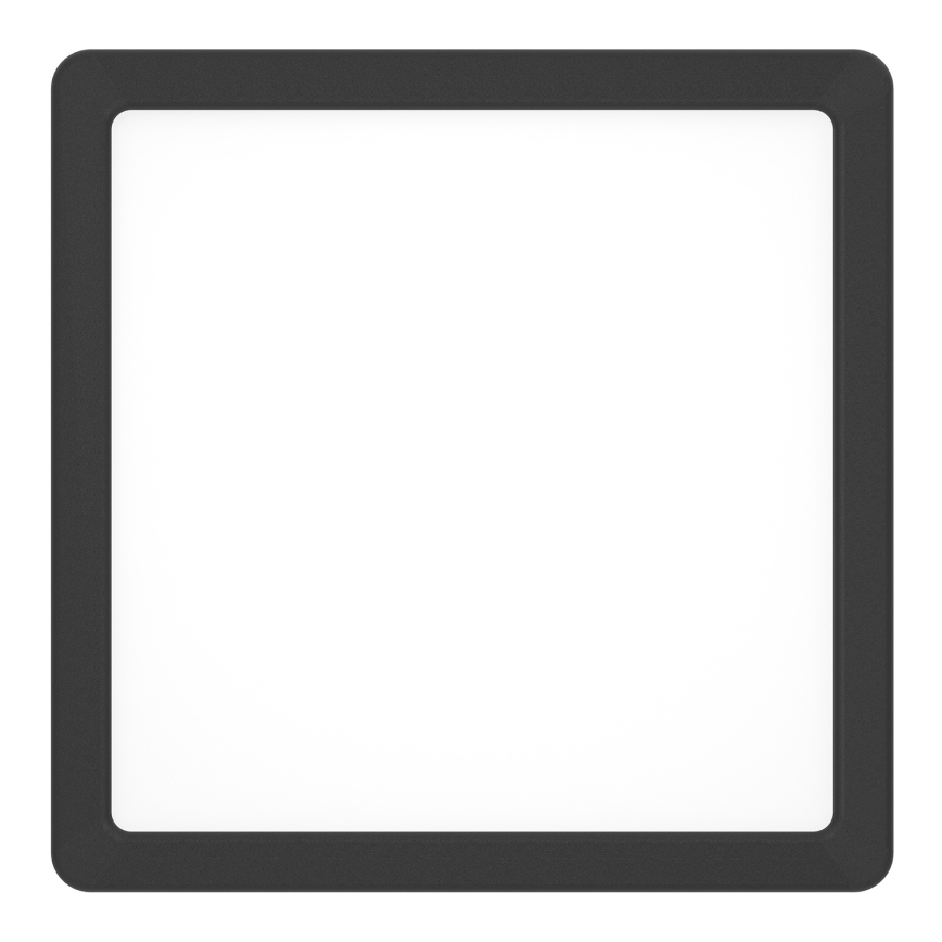 Eglo - LED RGBW dimbare badkamer plafondlamp LED/10,5W/230V 2700-6500K 22x22 cm IP44 zwart