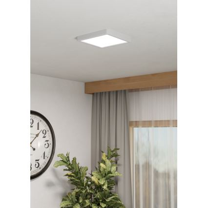 Eglo - LED RGBW dimbare badkamerplafondlamp LED/10,5W/230V 2700-6500K 22x22 cm IP44 wit