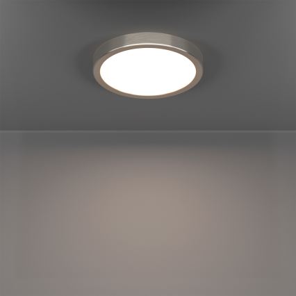 Eglo - LED RGBW dimbare plafondlamp voor badkamer LED/11,2W/230V 2700-6500K Ø 21,1 cm IP44 mat chroom