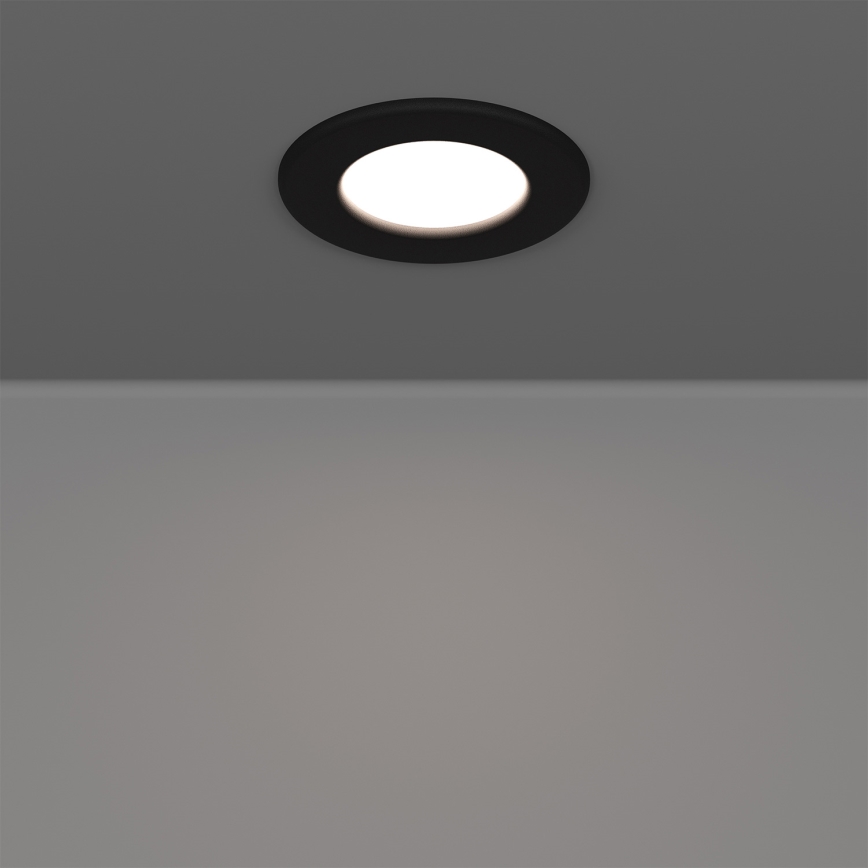 Eglo - Set van 3 LED-inbouwspots LED/3,7W/230V, keuze uit 2700/4000/6500K, Ø 8,8 cm, zwart