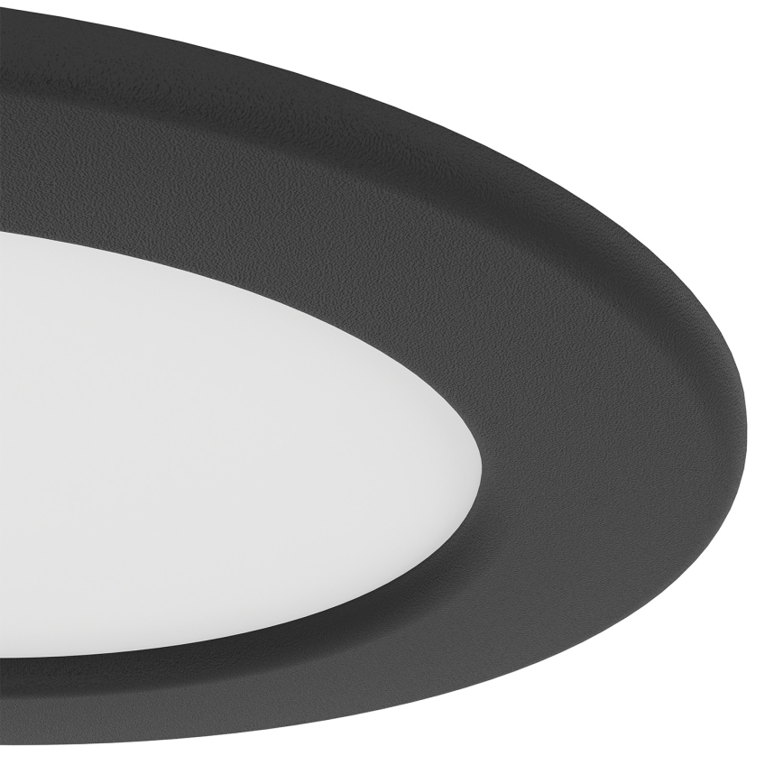 Eglo - LED inbouwspot LED/6,3W/230V 2700/4000/6500K Ø 11,9 cm zwart