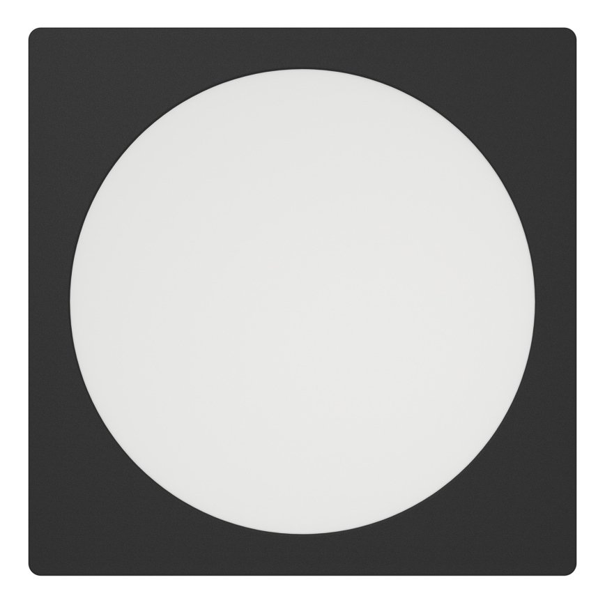 Eglo - LED inbouwarmatuur LED/18,5W/230V 2700/4000/6500K 21,6x21,6 cm zwart