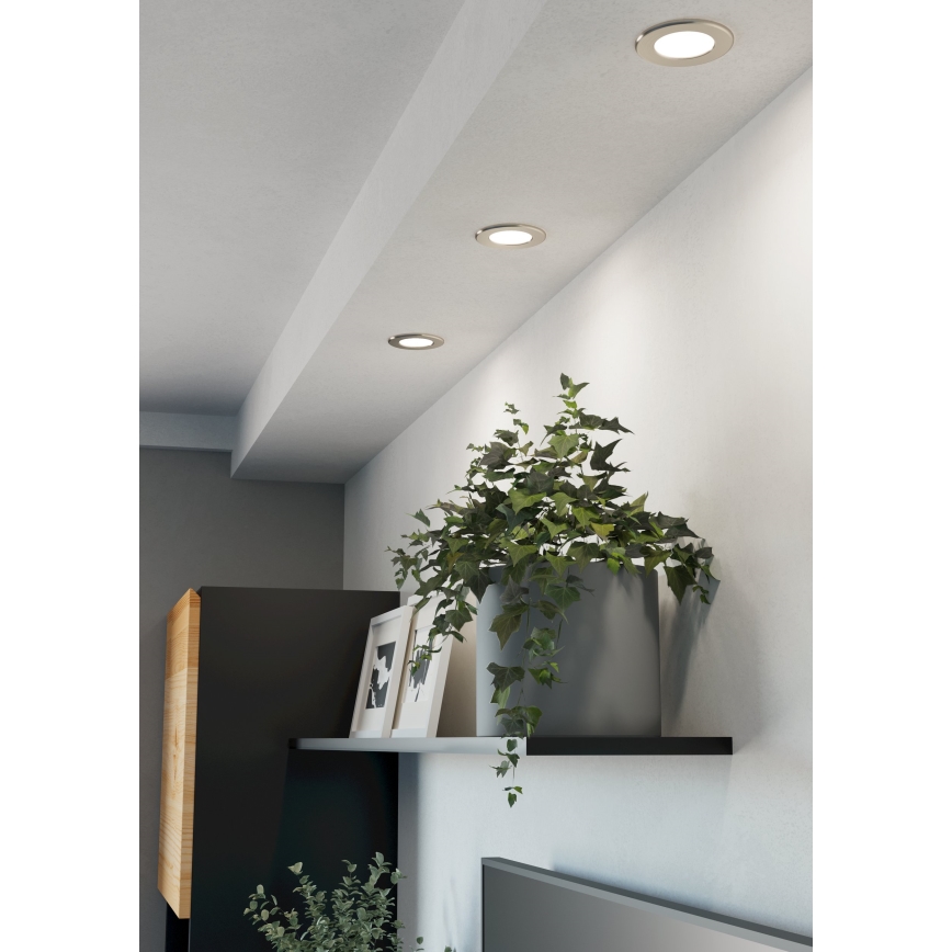 Eglo - LED inbouwspot LED/3,7W/230V 2700/4000/6500K Ø 8,8 cm mat chroom