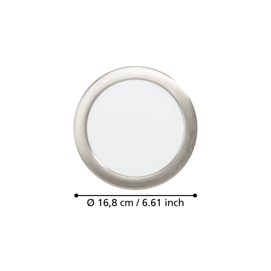 Eglo - LED inbouwspot LED/10,5W/230V 2700/4000/6500K Ø 16,8 cm mat chroom