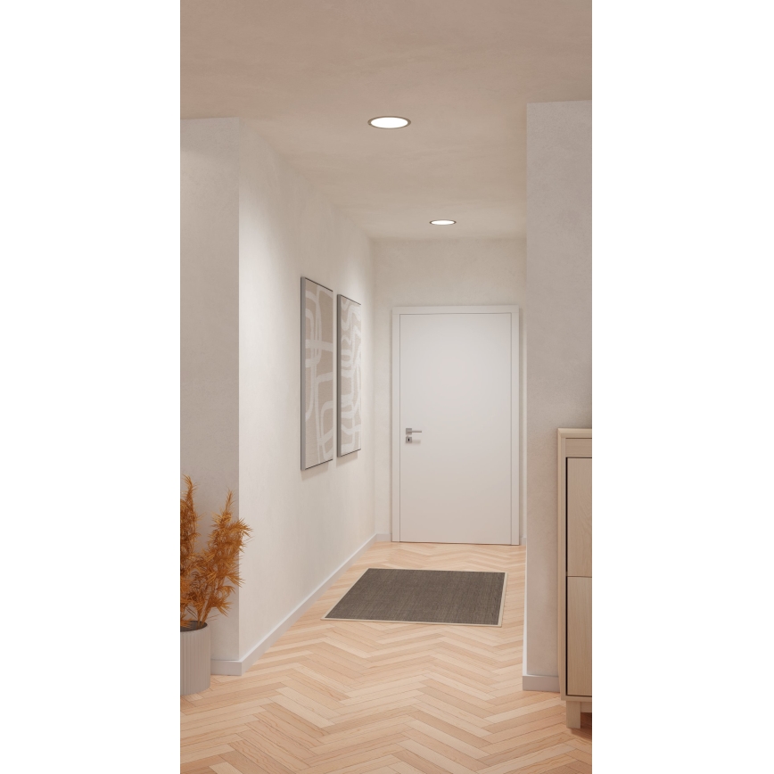 Eglo - LED-inbouwspot LED/18,5W/230V 2700/4000/6500K Ø 21,6 cm mat chroom