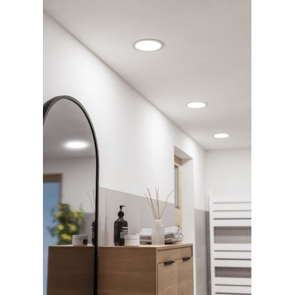 Eglo - LED badkamer-inbouwarmatuur LED/10,5W/230V 2700/4000/6500K Ø 16,8 cm IP44 wit