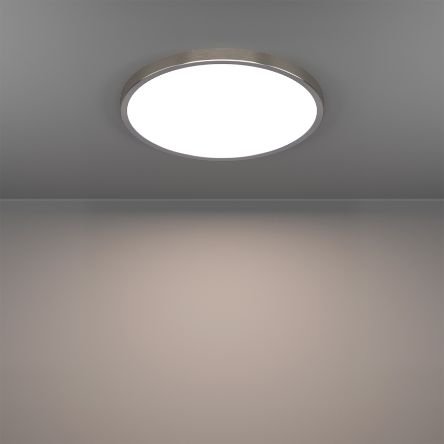 Eglo - LED RGBW dimbare plafondlamp voor de badkamer LED/17,5W/230V 2700-6500K Ø 38,9 cm IP44 mat chroom