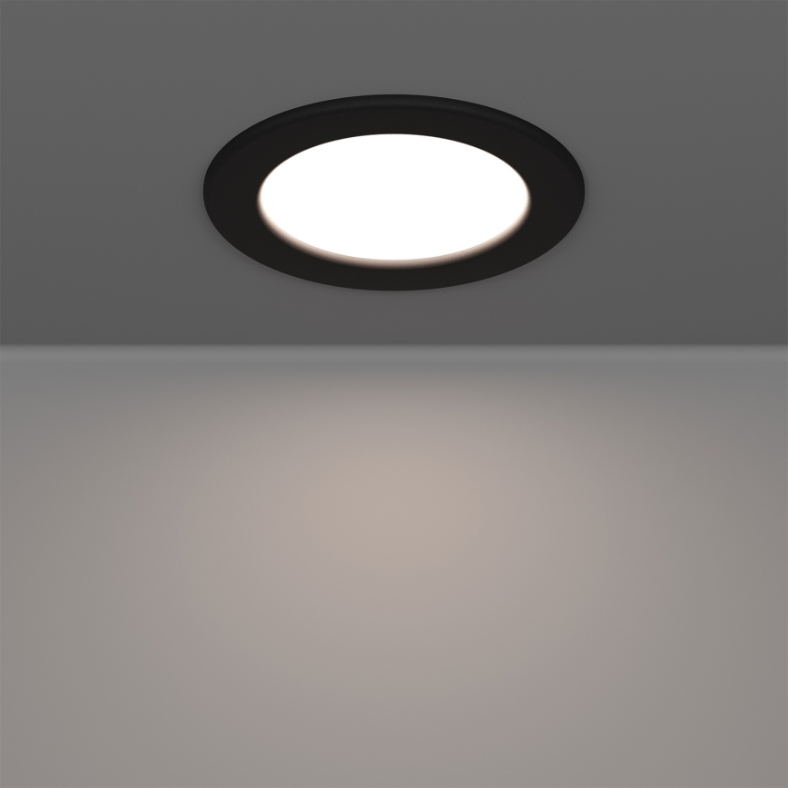 Eglo - LED RGBW dimbare inbouwspot voor badkamer LED/5W/230V 2700-6500K Ø 12 cm IP44 zwart