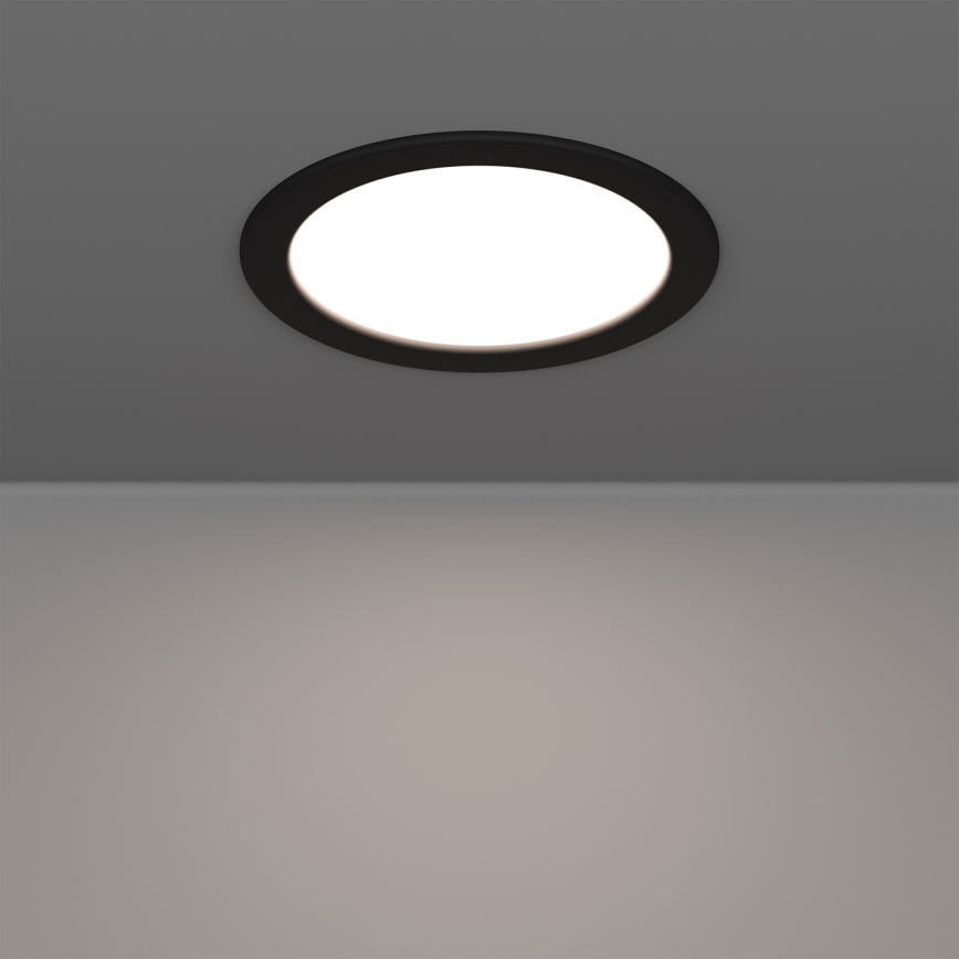 Eglo - LED RGBW dimbare badkamer-inbouwspot LED/9,5W/230V 2700-6500K pr. 16,8 cm IP44 zwart