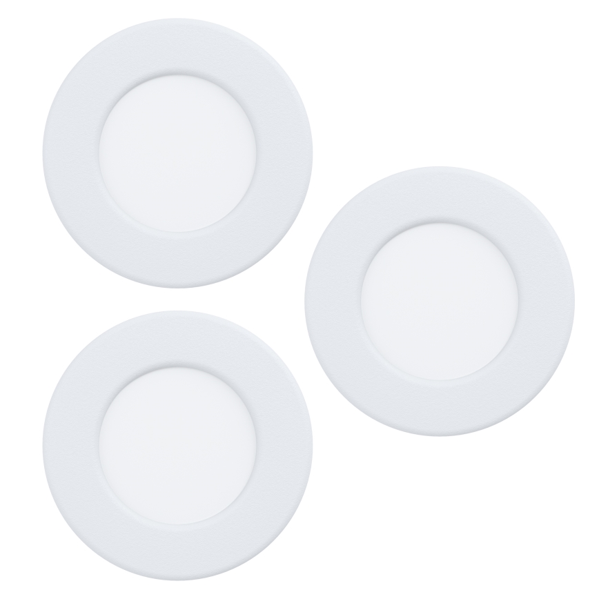 Eglo - set van 3 dimbare LED RGBW inbouwspots voor badkamer LED/2,8W/230V 2700-6500K Ø 8,8 cm IP44 wit