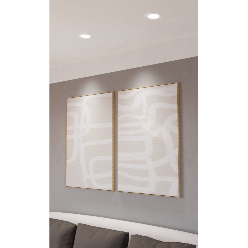 Eglo - LED RGBW dimbare inbouwspot voor badkamer LED/5W/230V 2700-6500K Ø 12 cm IP44 wit