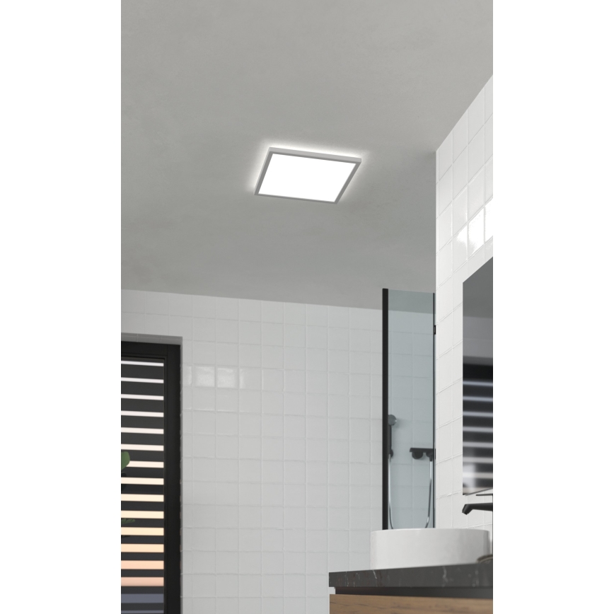 Eglo - LED Badkamer plafondlamp LED/17,6W/230V 2700K/4000K/6500K 39x39 cm IP44 wit