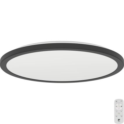 Eglo - LED Dimbare badkamer plafondverlichting LED/18,5W/230V 2700-6500K diameter 38,9 cm IP44 zwart + afstandsbediening