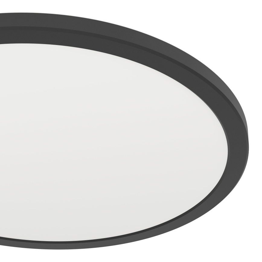 Eglo - LED Dimbare badkamer plafondverlichting LED/18,5W/230V 2700-6500K diameter 38,9 cm IP44 zwart + afstandsbediening