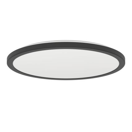 Eglo - LED RGBW Dimbare badkamer plafondlamp LED/18,5W/230V 2700-6500K pr.38,9cm IP44 zwart ZigBee