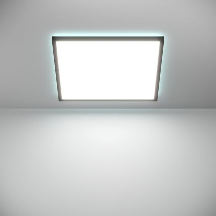 Eglo - LED RGBW Dimbare badkamer plafondlamp LED/17W/230V 2700-6500K 50x50cm IP44 zwart ZigBee
