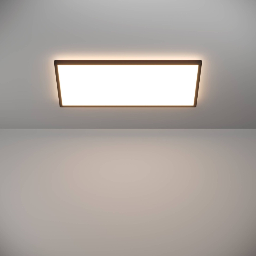 Eglo - LED RGBW Dimbare badkamer plafondlamp LED/17,2W/230V 2700-6500K 30x57cm IP44 zwart ZigBee