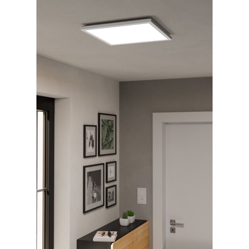 Eglo - LED RGBW Dimbare badkamer plafondlamp LED/17,6W/230V 2700-6500K 39x39 cm IP44 wit ZigBee