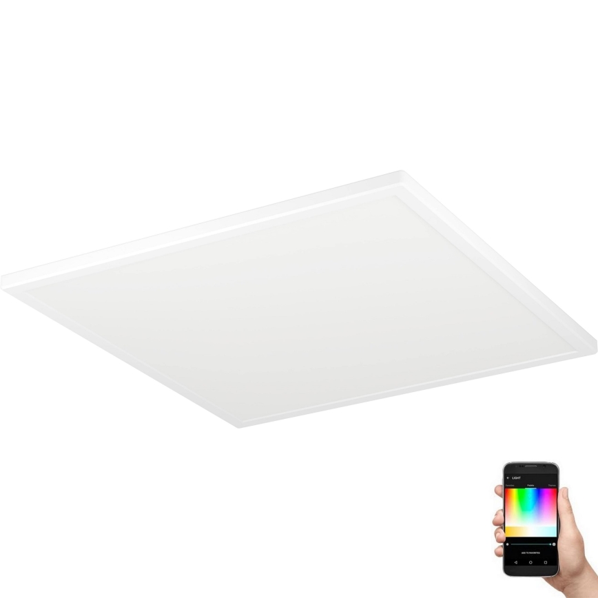 Eglo - LED RGBW Dimbare badkamer plafondlamp LED/17W/230V 2700-6500K 50x50 cm IP44 wit ZigBee