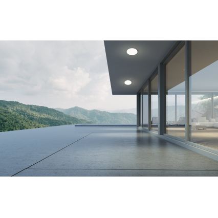 Eglo - LED plafondlamp voor badkamer LED/18W/230V Ø 31 cm IP54 wit