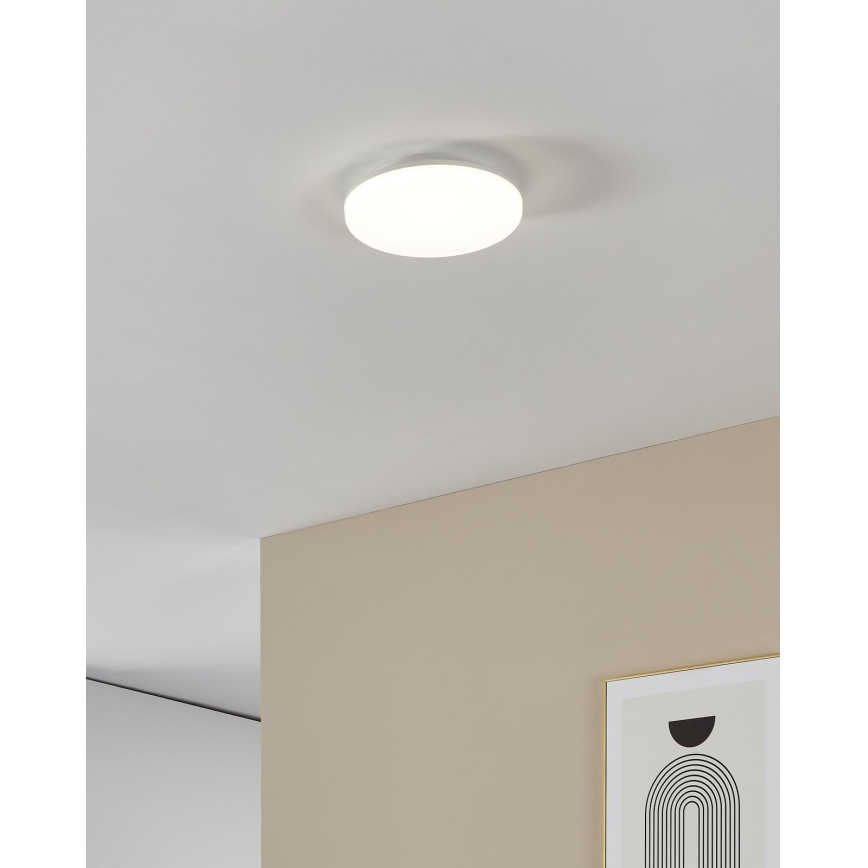 Eglo - LED plafondlamp voor badkamer LED/16,5W/230V 2700/4000/6500K Ø 26 cm IP54 wit