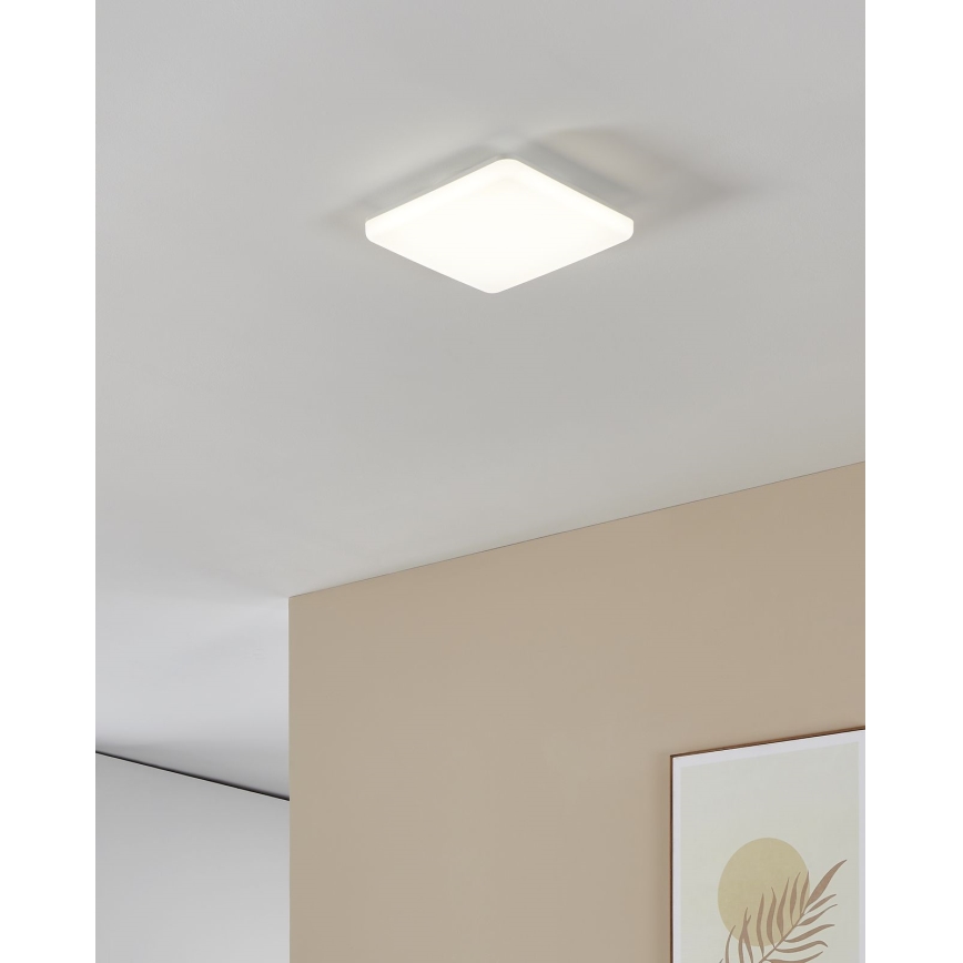 Eglo - LED plafondlamp voor de badkamer LED/16,5W/230V 2700/4000/6500K 26x26 cm IP54 wit