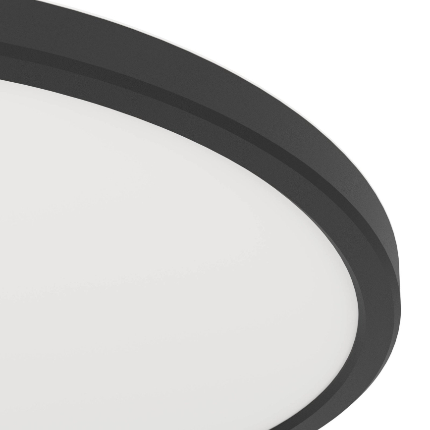 Eglo - LED plafondlamp voor de badkamer LED/16,4W/230V Ø 30 cm IP54 zwart