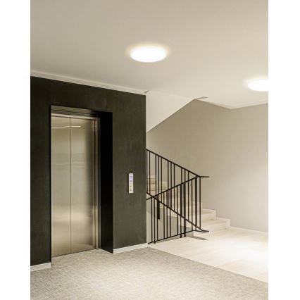 Eglo - LED badkamer plafondlamp LED/20,2W/230V Ø 39 cm IP54 wit