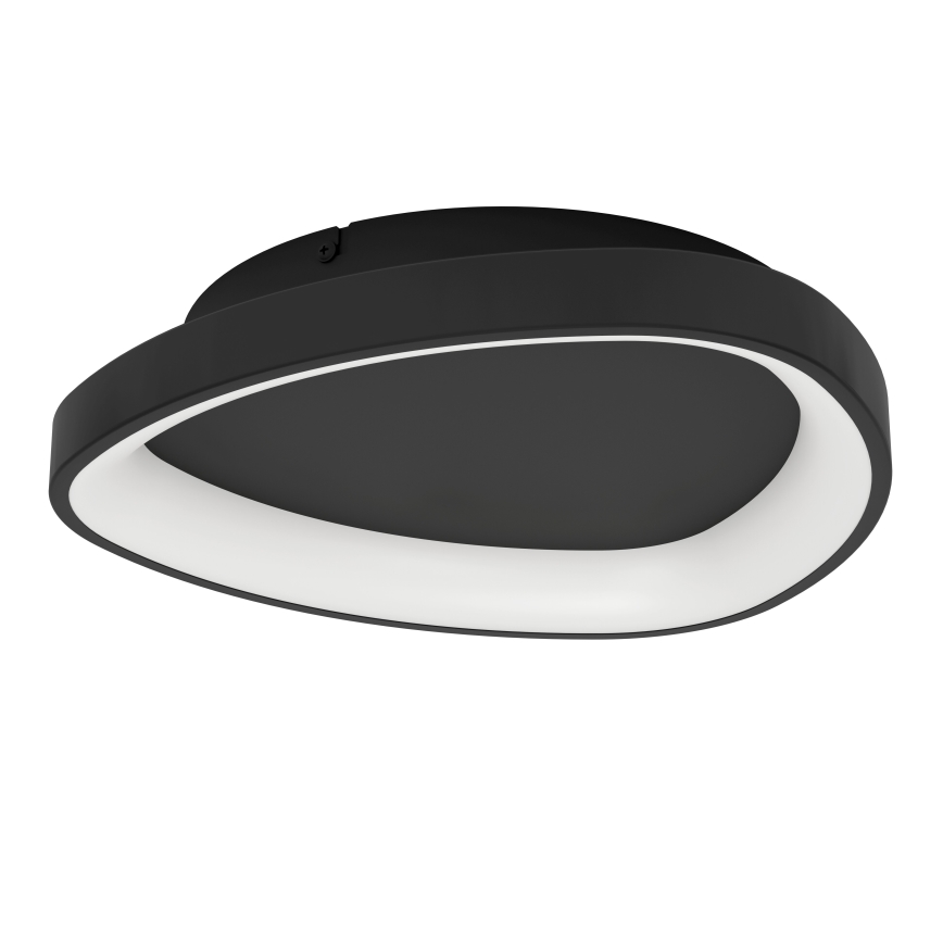 Eglo - Dimbare LED Plafondlamp LED/12W/230V 2700-6500K zwart + afstandsbediening