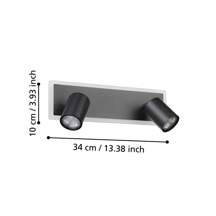 Eglo - LED-spot LED/12W/230V zwart