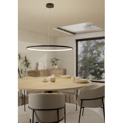 Eglo - Dimbare LED hanglamp aan een koord LED/40W/230V 2700-6500K zwart + afstandsbediening