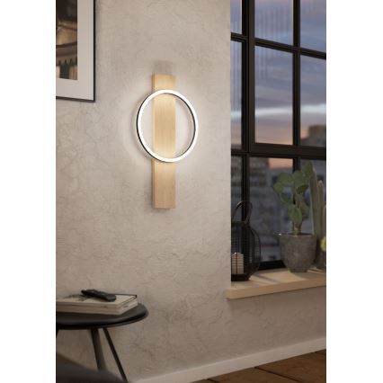 Eglo - LED wand verlichting LED/12W/230V 3000K beige/zwart
