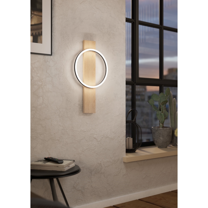 Eglo - LED wand verlichting LED/12W/230V 3000K beige/zwart