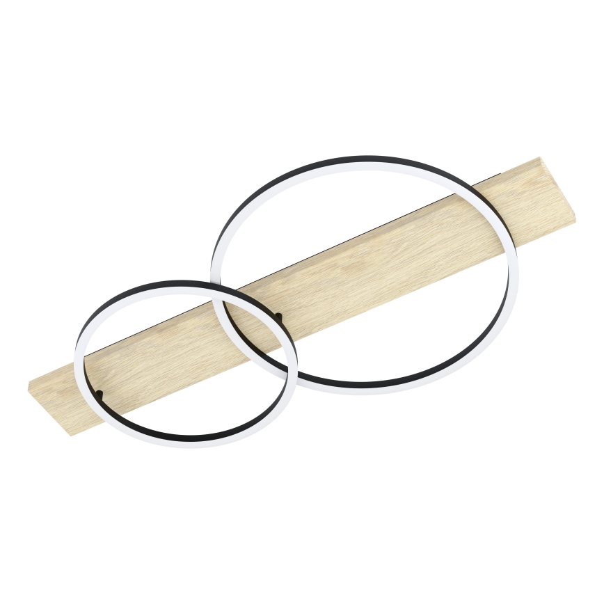 Eglo - LED Plafondlamp 2xLED/12W/230V 3000K beige/zwart