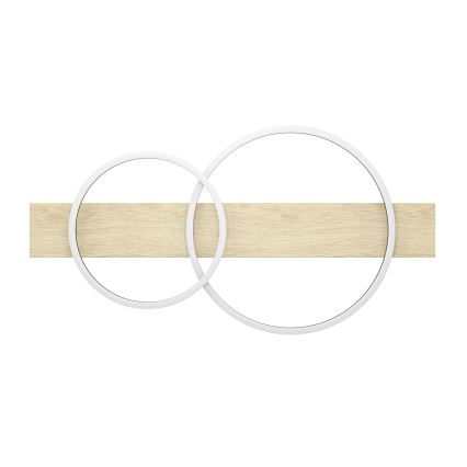 Eglo - LED Plafondlamp 2xLED/12W/230V 3000K beige/zwart