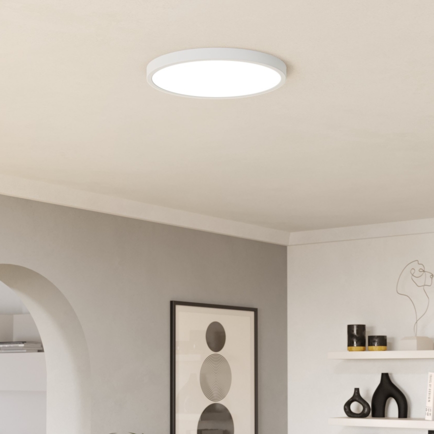 Eglo - LED RGBW dimbare plafondlamp voor badkamer LED/17,5W/230V 2700-6500K Ø 38,9 cm IP44 wit