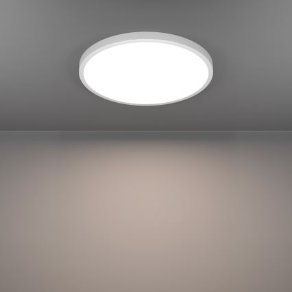 Eglo - LED RGBW dimbare plafondlamp voor badkamer LED/17,5W/230V 2700-6500K Ø 38,9 cm IP44 wit