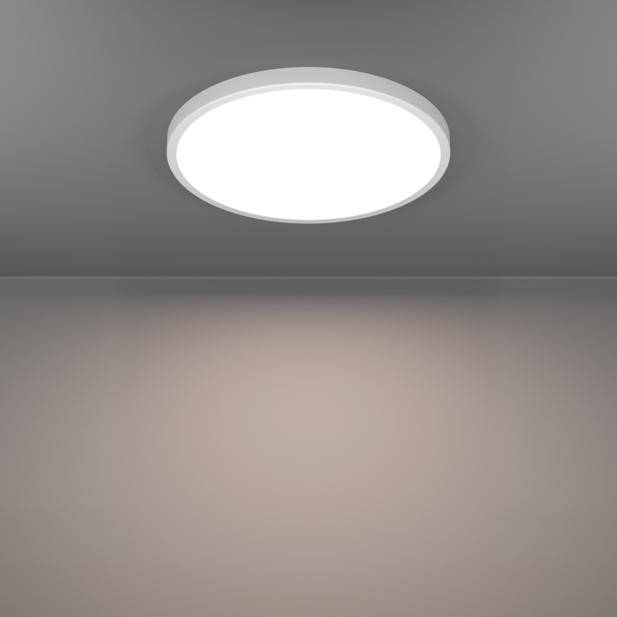 Eglo - LED RGBW dimbare plafondlamp voor badkamer LED/17,5W/230V 2700-6500K Ø 38,9 cm IP44 wit