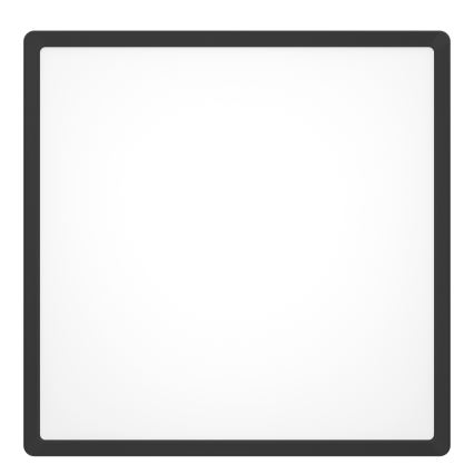 Eglo - LED RGBW dimbare badkamerplafondlamp LED/17,8W/230V 2700-6500K 39x39 cm IP44 zwart