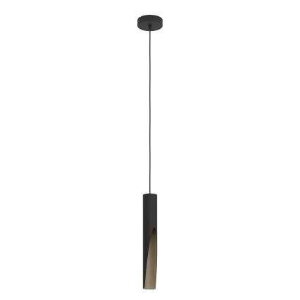 Eglo - LED Hanglamp aan een koord 1xGU10/4,5W/230V 3000K zwart/bruin
