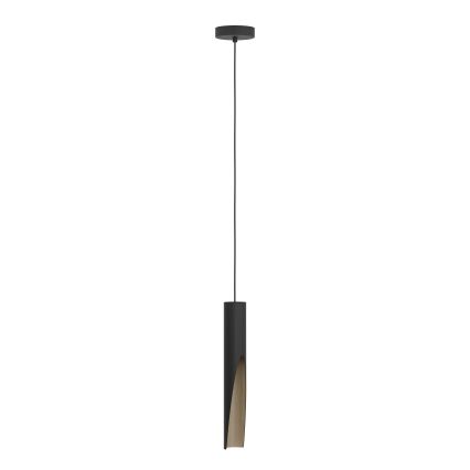 Eglo - LED Hanglamp aan een koord 1xGU10/4,5W/230V 3000K zwart/bruin