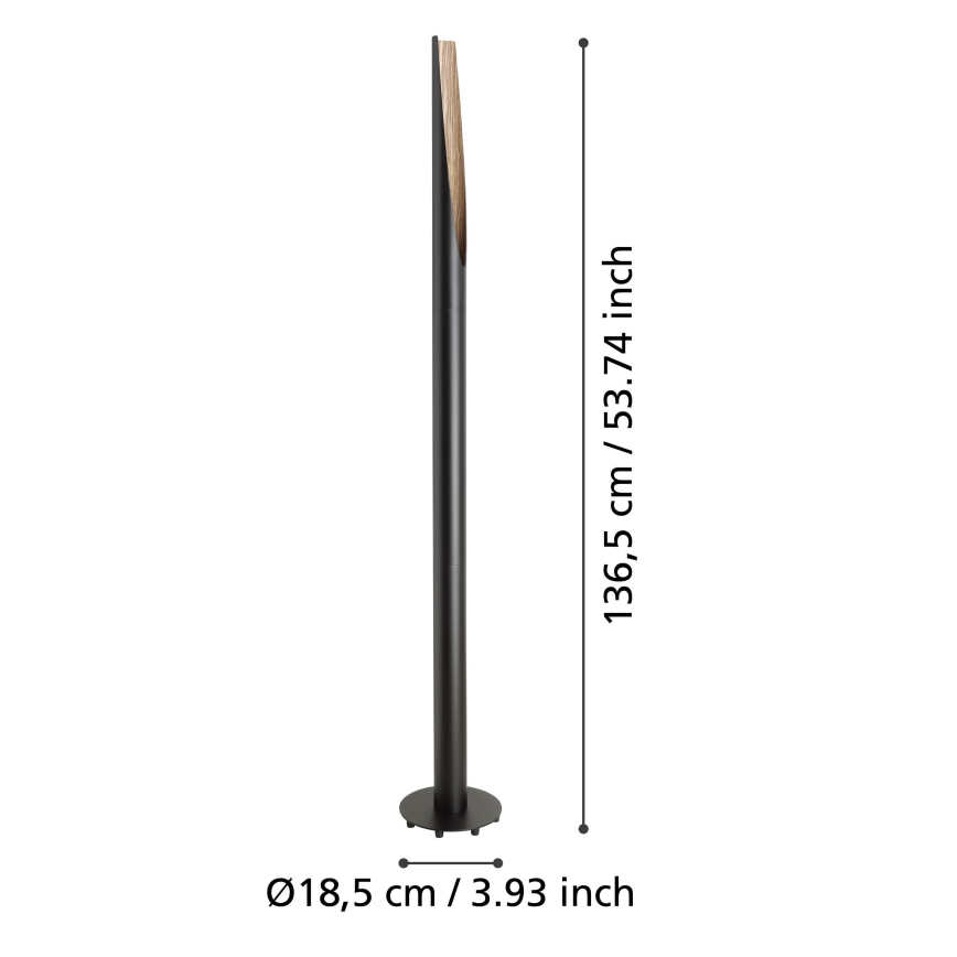 Eglo  - Staande LED Lamp 1xGU10/4,5W/230V 3000K zwart/bruin