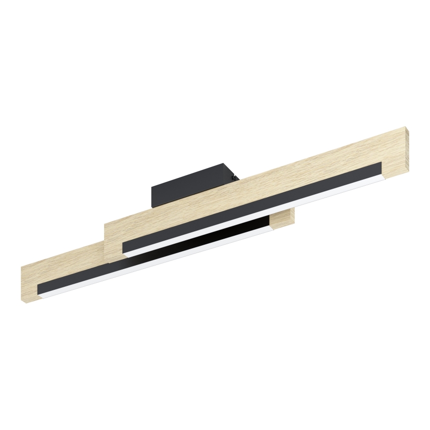 Eglo - Dimbare LED plafondlamp 2xLED/10W/230V 3000K zwart/beige