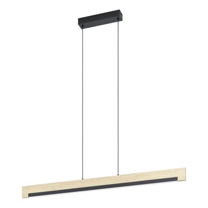 Eglo - Dimbare LED hanglamp aan een koord LED/25,5W/230V 3000K zwart/beige